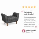 Ver imagem 7 de Recamier Banco Grécia 90 cm Design Versátil para Quarto Cinza