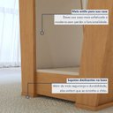 Ver imagem 7 de Conjunto Sala de Jantar 4 Lugares Retangular Tampo Vidro/MDF Mesa Apogeu com Cadeiras Luar Marrom Off White/Amêndoa Clean/Couro Avelâ