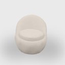 Ver imagem 2 de Poltrona Orgânica Sala e Escritório Confortável e Reforçada Bouclé Branco