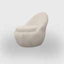 Ver imagem 4 de Poltrona Orgânica Sala e Escritório Confortável e Reforçada Bouclé Branco