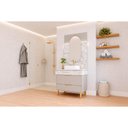 Ver imagem 1 de Conjunto Banheiro c/Espelho Riviera/Gales 90cm Platina MGM