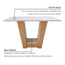Ver imagem 5 de Conjunto Sala de Jantar 4 Lugares Retangular Tampo MDF Mesa Apogeu com Cadeiras Luar Marrom Amêndoa Clean/Off White/Naturale Creme