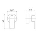 Ver imagem 3 de Acabamento para Registro Docol Argon 90008479072 Docolbase 1/2", 3/4" e 1" Ouro Escovado