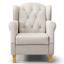 Poltrona de Amamentação e Descanso com Pés de Madeira Lucy P04 Suede Bege - Mpozenato - 5