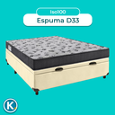 Ver imagem 4 de Conjunto Cama Box Bau Blindado Casal + Colchão D33 Iso100 Ortobom