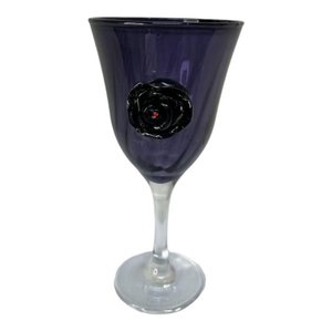Taça Negra Pomba Gira Lirio Rosa Super Luxo 330 Ml -vidro