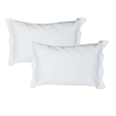 Ver imagem 2 de Par de Fronhas 180 Fios Algodão 50x70cm 2 Abas Padrão Hotel:branca