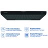 Depurador de Cozinha Exaustor 60 Cm de Parede Preto 127v - 2