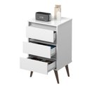 Ver imagem 4 de Mesa de Cabeceira Alecrim Retrô Branco