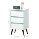 Ver imagem 2 de Mesa de Cabeceira Alecrim Retrô Branco