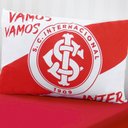 Ver imagem 2 de Jogo de Cama Bene Casa Solteiro Malha 100% Algodão Clube Internacional 2 Peças Vermelho