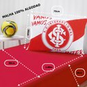 Ver imagem 4 de Jogo de Cama Bene Casa Solteiro Malha 100% Algodão Clube Internacional 2 Peças Vermelho