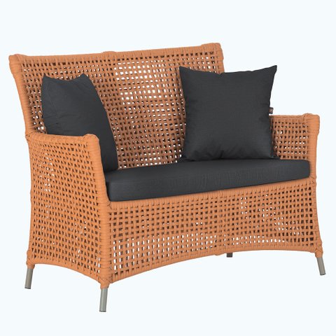 1 Sofá Área Externa Igapó Alumínio Pintura Fendi Corda Náutica Estofado Impermeável 11