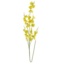 Haste Flor Orquídea Amarela Chuva de Ouro Artificial 50cm - Mc Flores - 1