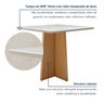 Conjunto Sala de Jantar 4 Lugares Quadrado Tampo Vidro/MDF Mesa Celebrare com Cadeiras Luar - 12