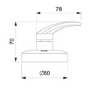 Ver imagem 2 de Acabamento de Registro Base Reforma 1.1/4, 1.1/2 Nexo (compatível com a Base de Registro Deca e Simi