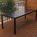 Ver imagem 5 de Mesa Retangular 2,40x1,00m Alumínio Torino de Piscina Jardim Jantar