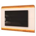Ver imagem 1 de Painel para Tv Suspenso 75 Pol 219cm Pés Madeira Collie D04 Off White/freijó - Mpozenato