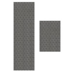 Kit Tapete Passadeira Antiderrapante 1.30m X 45cm Jogo 2 Peças para Cozinha / Corredor Tear Artesana - 7