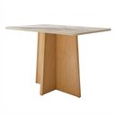 Ver imagem 4 de Conjunto Sala de Jantar 4 Lugares Retangular Tampo Vidro/MDF 120cm Mesa Celebrare Cadeiras Luar Marrom Amêndoa Clean/Off White/Couro Avelâ