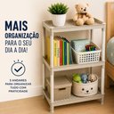 Ver imagem 3 de Estante Infantil 3 Prateleiras Organizador Brinquedos Livros Material Escolar Quarto Brinquedoteca