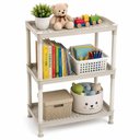 Ver imagem 1 de Estante Infantil 3 Prateleiras Organizador Brinquedos Livros Material Escolar Quarto Brinquedoteca