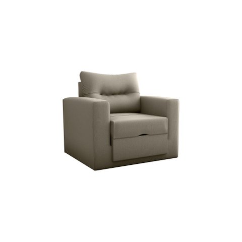 Sofá Cama Marissol 1 Lugar Suede Capuccino