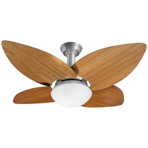 Ventilador de Teto Jet Aspen Venti-delta Prata 4Pás freijó 110V