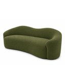 Ver imagem 7 de Kit Sofá + Puf Star 190 cm Orgânico 2 Lugares Sala Recepção:Verde/Bouclé Linho