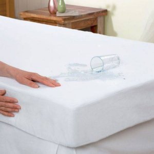 Protetor De Colchão Solteiro Impermeável Com Elástico Branco