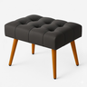 Kit Sofa Cama Mobly com 2 Banquetas Suede Sala Quarto:cinza - 9