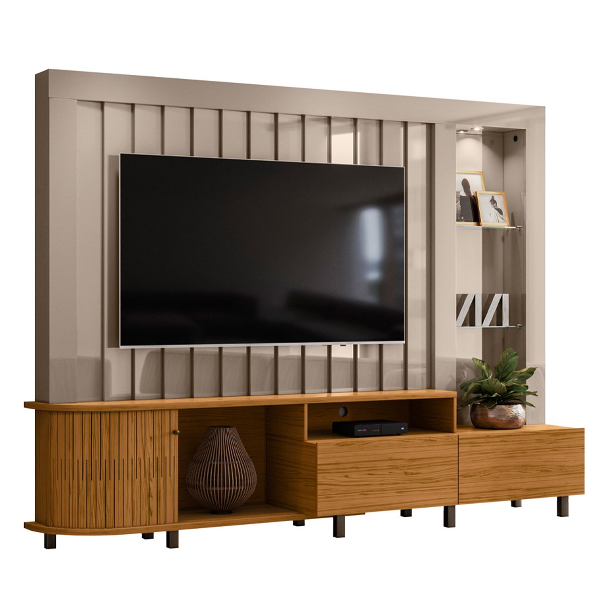 Home Theater Le Mans Tvs até 70” Fendi Naturale 652133 Madetec - 1