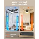 Ver imagem 3 de Ventilador de Teto Fansvento 53W 100cm 4 Pás Preto 60004-B-Teto Bivolt