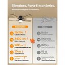 Ver imagem 2 de Ventilador de Teto Fansvento 53W 100cm 4 Pás Preto 60004-B-Teto Bivolt