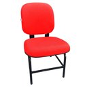 Ver imagem 1 de Cadeira Cadeirão Reforçado Plus Size 180 Kg Anatômica Jserrano Vermelha