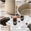 Ver mais imagens de Kit Panelas de Pressão Antiaderente 4,5L e 3,0L Dupla Função Pressão e Panela Convencional
