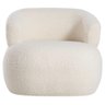 Kit 2 Poltronas Decorativa Sala de Estar Recepção Suiça Bouclé Adj Decor Bege - 4