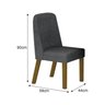 Conjunto Sala de Jantar Mesa Orgânica MDF 6 Cadeiras Isis - 4