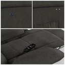 Ver imagem 7 de Poltrona do Papai Reclinável Melim Power Touch Massagem Linho Fh1 - D'rossi Cor Grafite