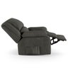 Poltrona do Papai Reclinável Melim Power Touch Massagem Linho Fh1 - D'rossi Cor Grafite - 3