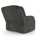 Ver imagem 2 de Poltrona do Papai Reclinável Melim Power Touch Massagem Linho Fh1 - D'rossi Cor Grafite