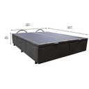 Ver imagem 2 de Base Cama Box Baú Casal King Size Suede Marrom