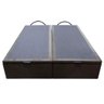Base Cama Box Baú Casal King Size Suede Marrom - 6