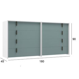 Kit 2 Cômodas 4 Gavetas 90cm Melissa - 3