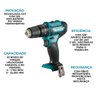 Furadeira Parafusadeira Impacto Hp333dwyx3 Makita + Acess - 2