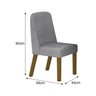 Conjunto Sala de Jantar Mesa Orgânica MDF 6 Cadeiras Isis - 4