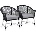 Ver imagem 1 de 2 Poltronas Chile em Corda Náutica Alumínio Trama Original