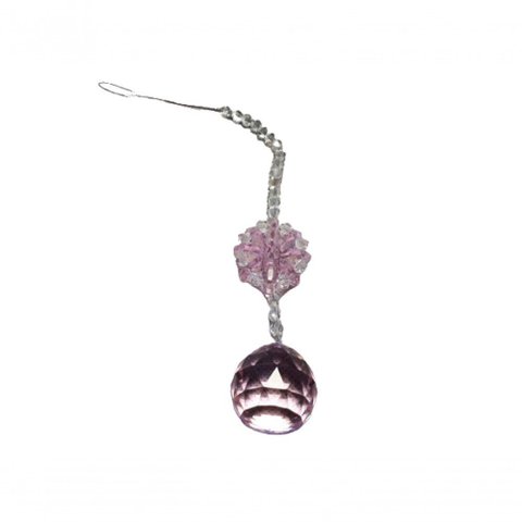 Cristal Suncatcher Sala Quarto Jardim Chakras Facial Rosa