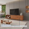 Rack para Tv até 75 Polegadas Pés Madeira Maciça 250cm Prime - 7