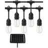 Varal Solar 20 Lampadas 12 Metros Placa Solar Led Filamento Cordao Decoraçao Festa Jantar Aniversari - 1